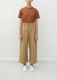 Greta Cotton Pants — Almond