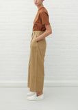 Greta Cotton Pants — Almond