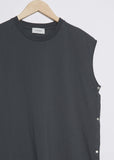 Sleeveless Tunique — Charcoal