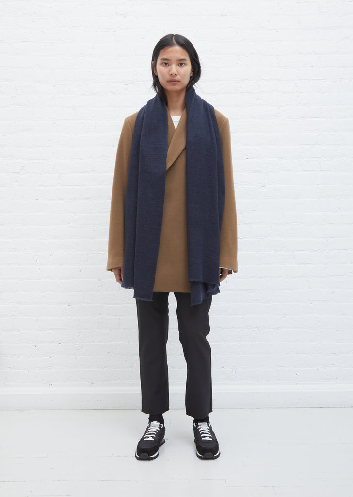 Annapurna Stole — Midnight Blue