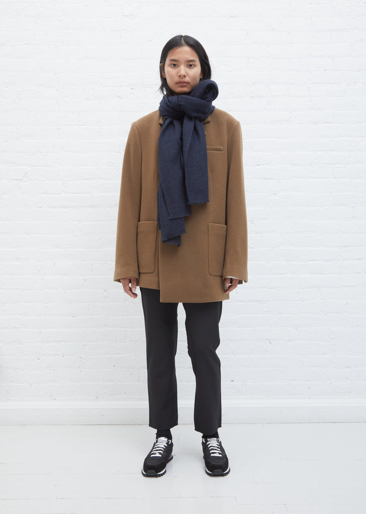 Annapurna Stole — Midnight Blue