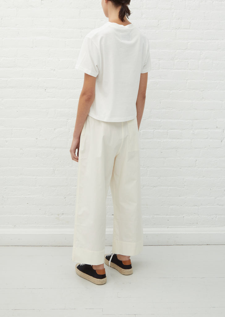 Greta Cotton Pants — Milk