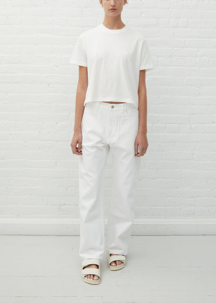 Ruthe Cotton Jean — White