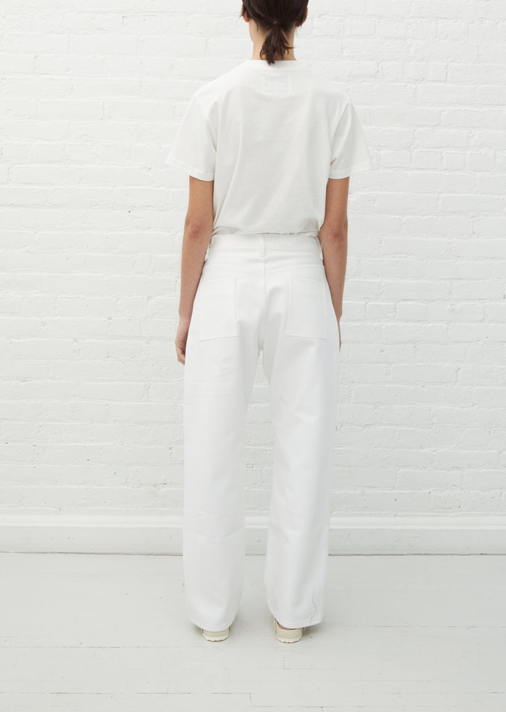 Ruthe Cotton Jean — White