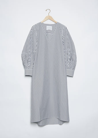 Engineered Sleeve Dress — Black/White