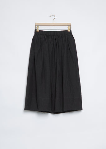 Elastic Waist Skirt — Black