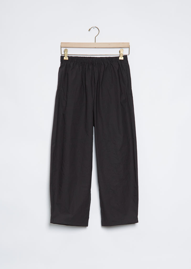 Cotton Balloon Trouser — Black