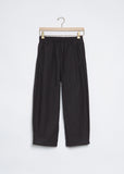 Cotton Balloon Trouser — Black