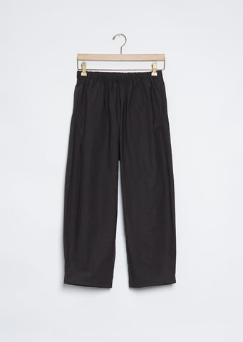 Cotton Balloon Trouser — Black