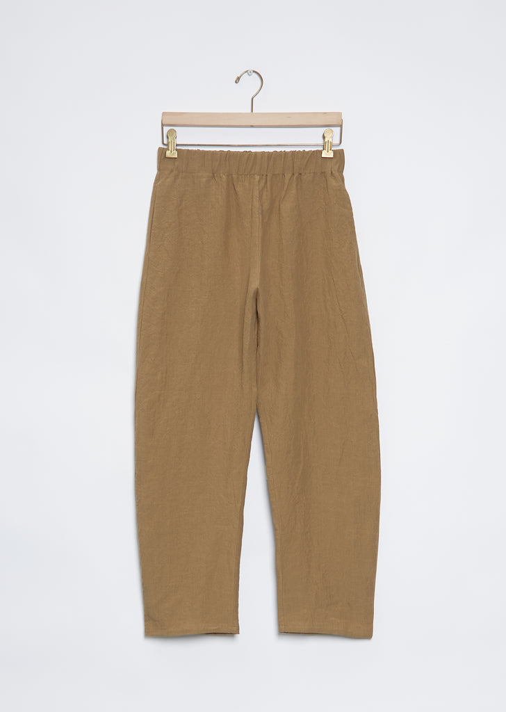 Linen Pullon Trouser — Mud