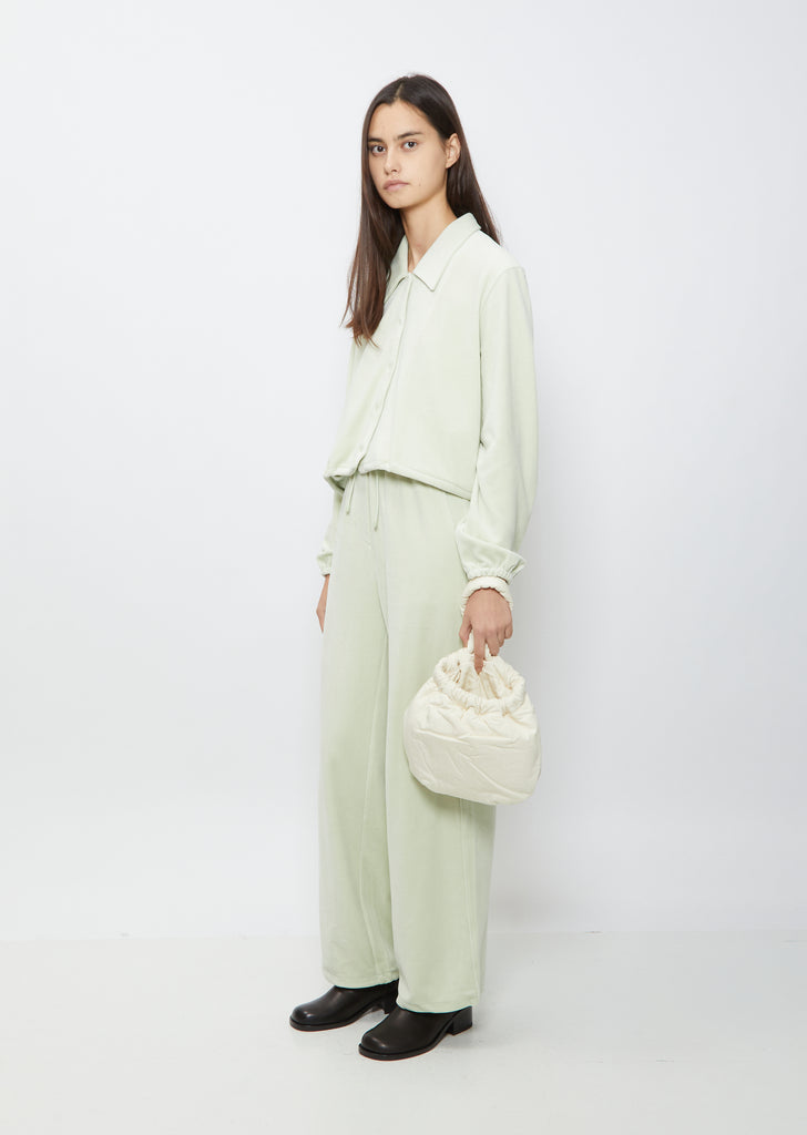 Velour Drawstring Blouson