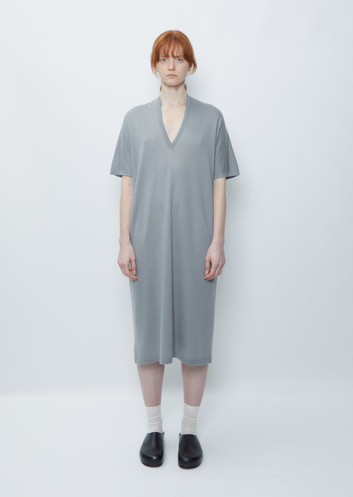 V-Neck Sweater Dress