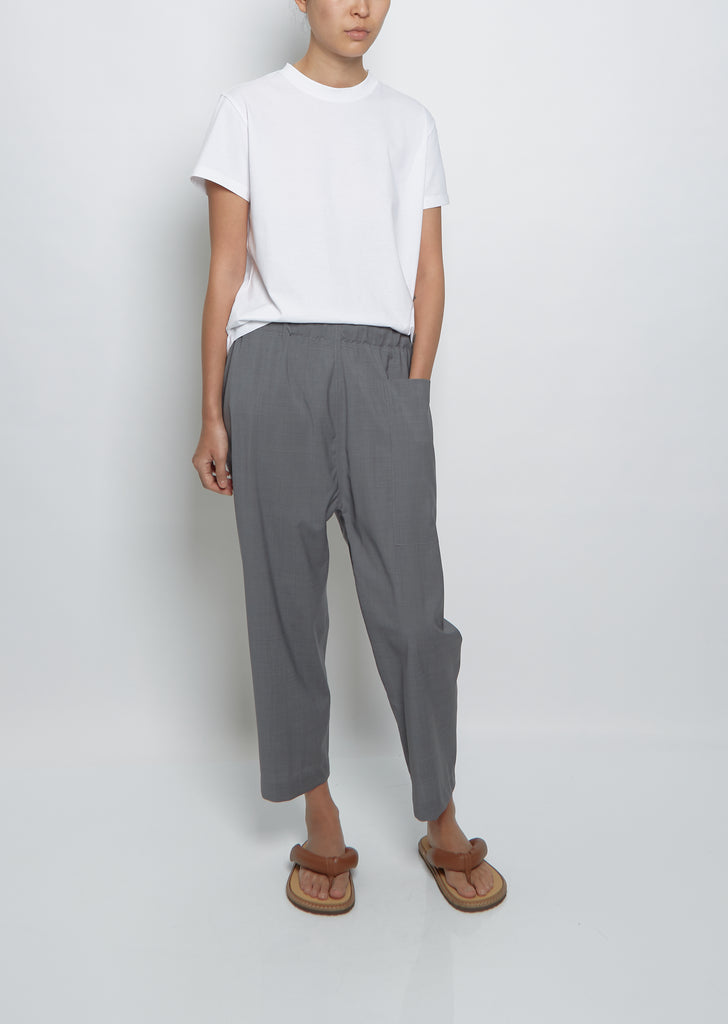 Punch Cropped Pant — Mid Grey