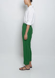 Linen Pullon Trouser — Green