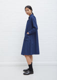 Indigo Twill Shirt Dress