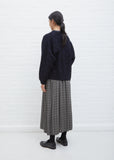 Indigo Plaited Yotsume Cardigan