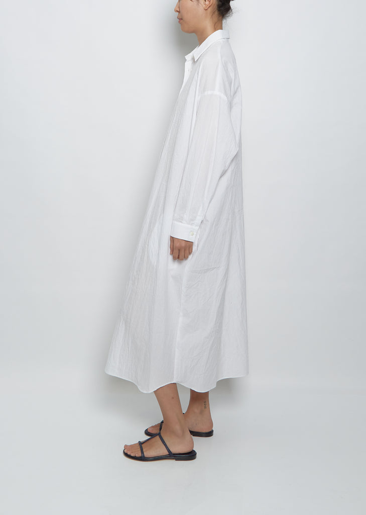 Long Striped Shirt Dress