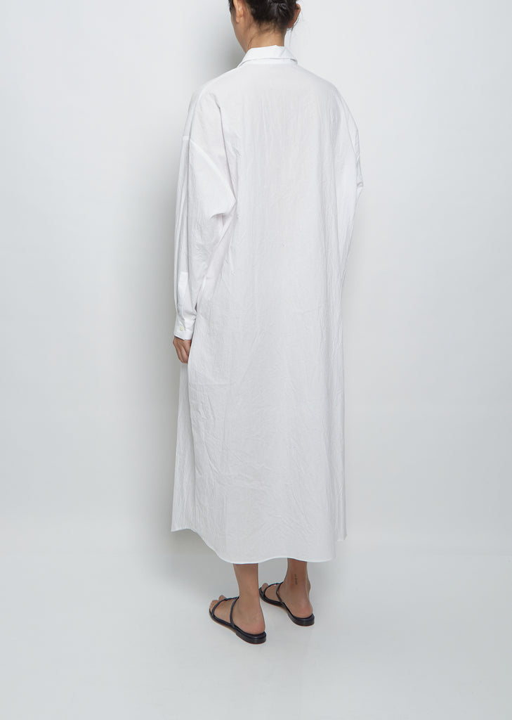 Long Striped Shirt Dress