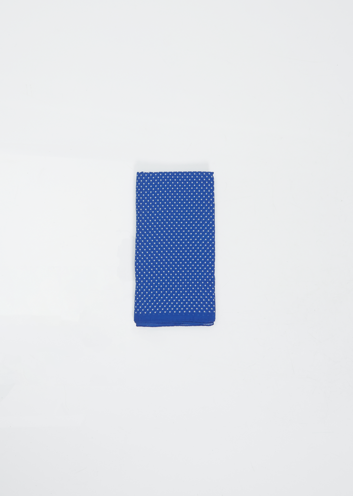 Cot Quadra Pois Scarf — Blue