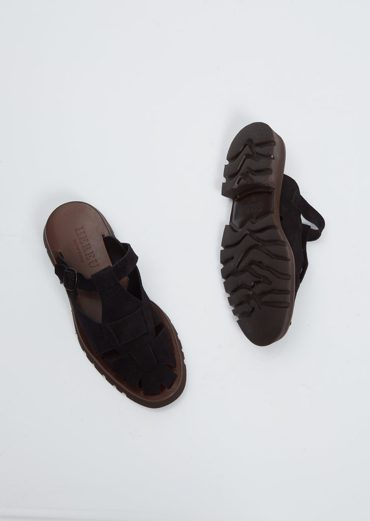 Canya Sport Suede Mule — Black
