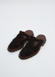 Canya Sport Suede Mule — Black