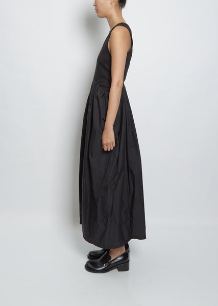 Sheer Jersey Dress — Black – La Garçonne