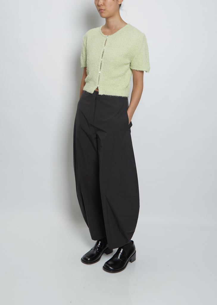 Fancy Balloon Cardigan — Lime