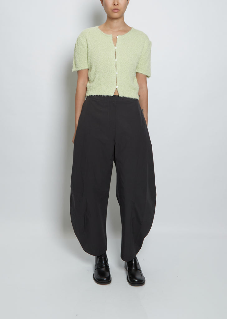 Fancy Balloon Cardigan — Lime