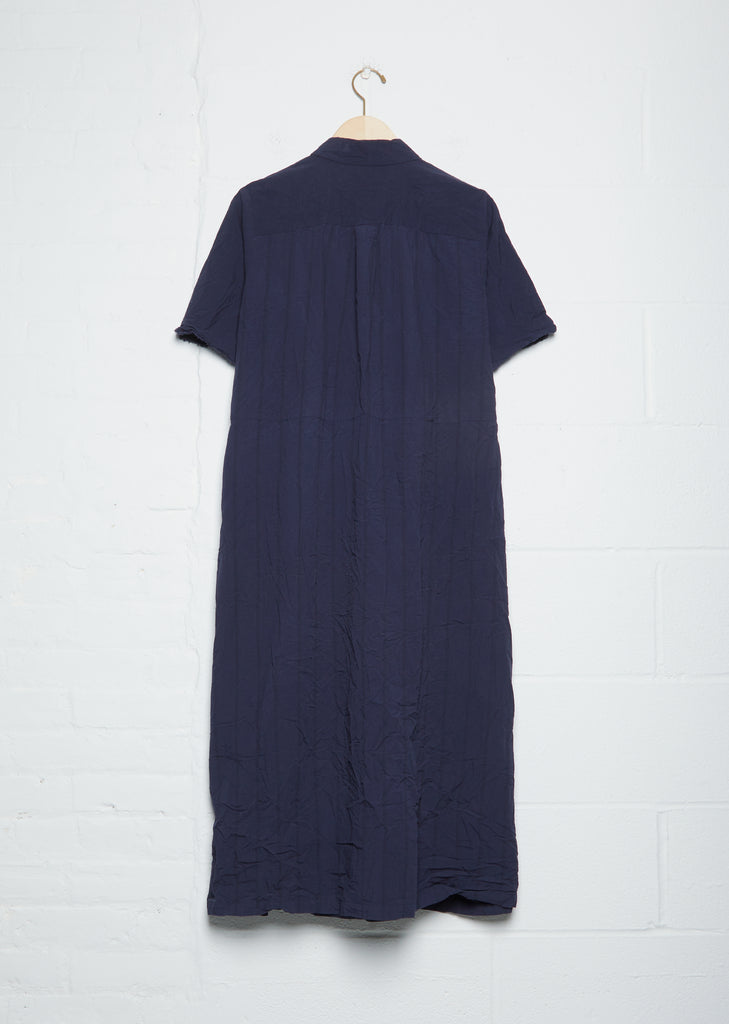 Collar Shirtdress — Navy