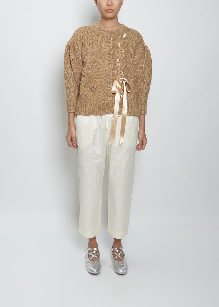 Shrunken Long Sleeve Cardigan