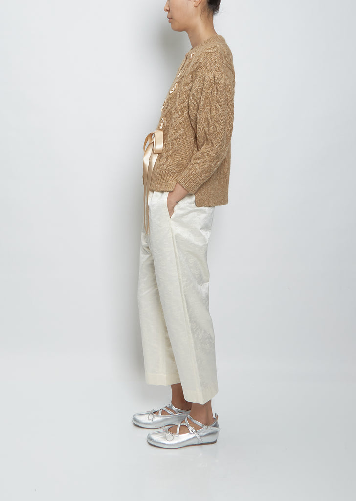 Shrunken Long Sleeve Cardigan