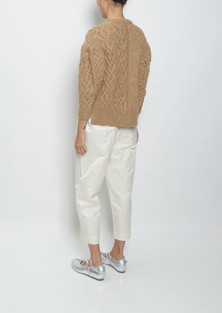 Shrunken Long Sleeve Cardigan