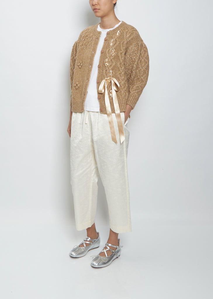 Shrunken Long Sleeve Cardigan