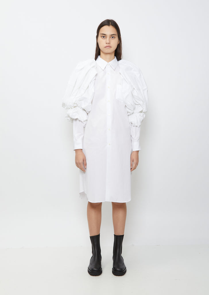 Puff Sleeve Shirt Dress