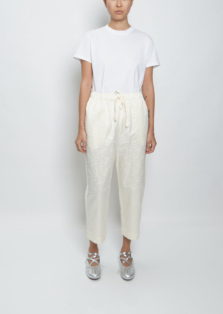 Straight Leg Drawstring Trousers