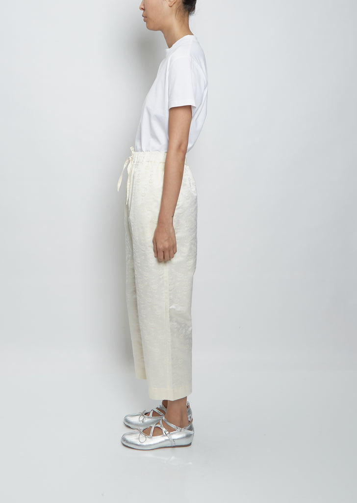 Straight Leg Drawstring Trousers
