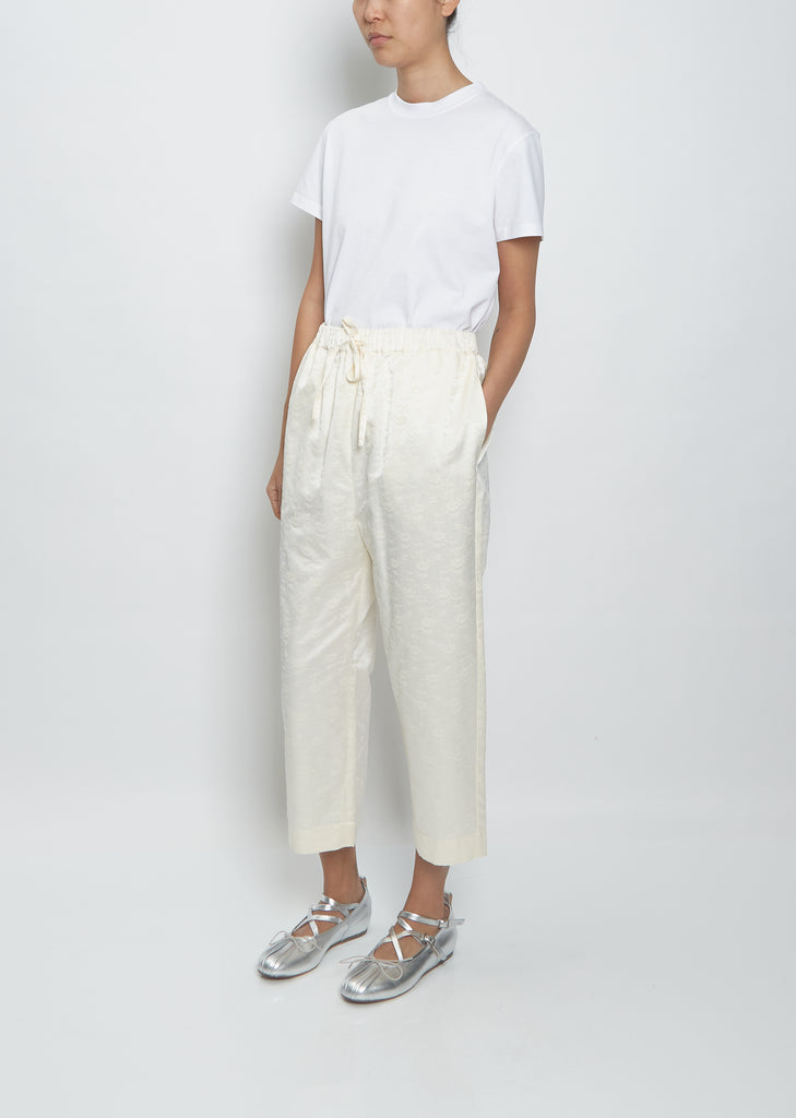 Straight Leg Drawstring Trousers