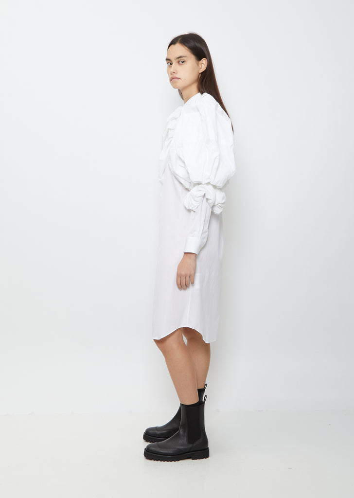 Puff Sleeve Shirt Dress