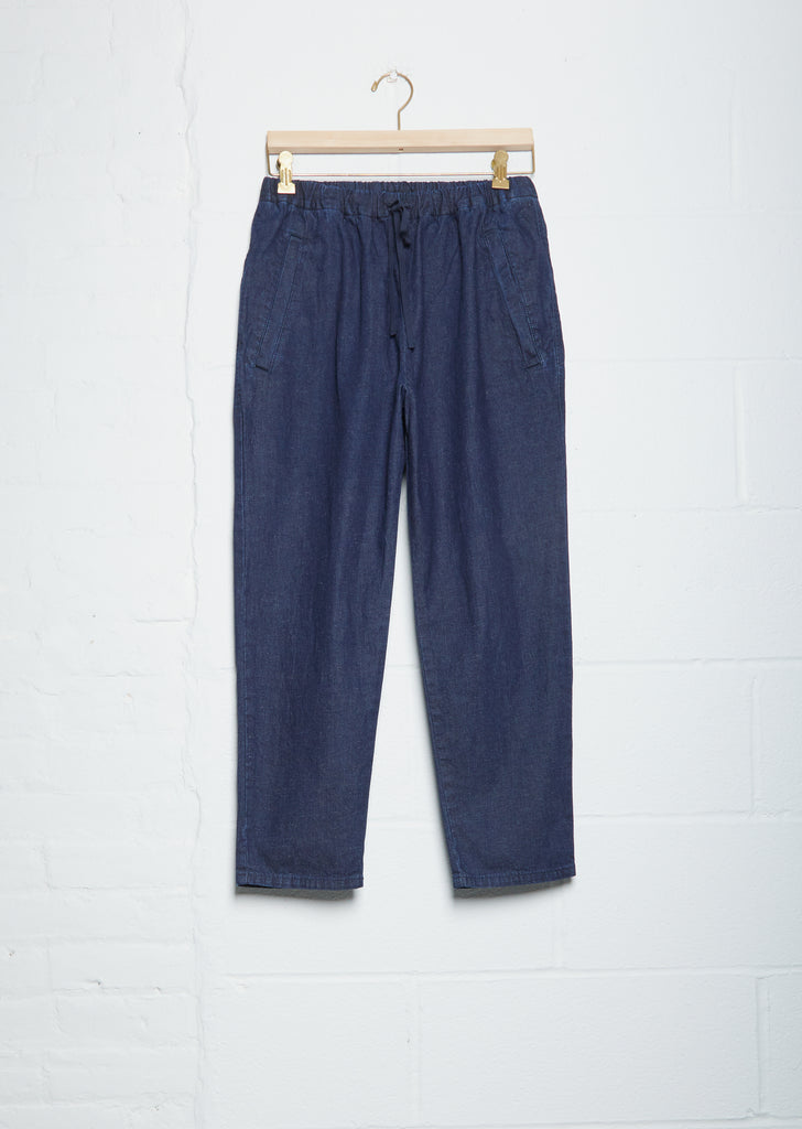 Drawstring Indigo Trousers