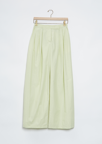 Three Tuck Banding Pants — Lime