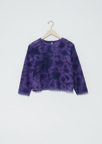 Lace "Kagozome" Pullover Shirt