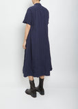 Collar Shirtdress — Navy