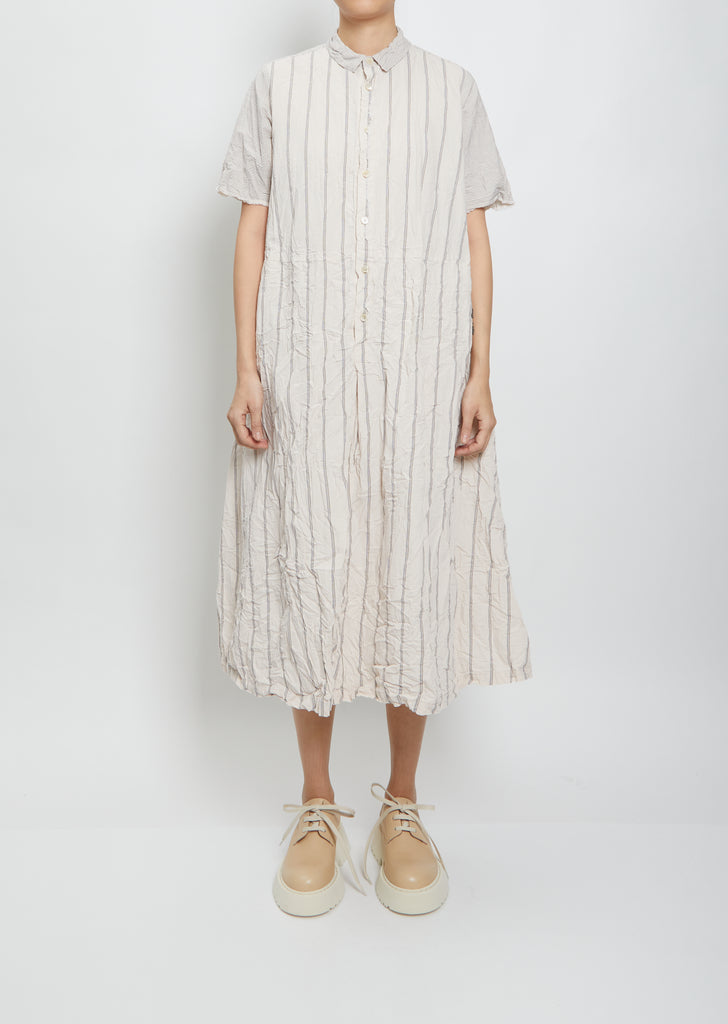 Collar Shirtdress — Pink