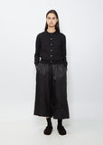 Round Neck Cardigan — Black
