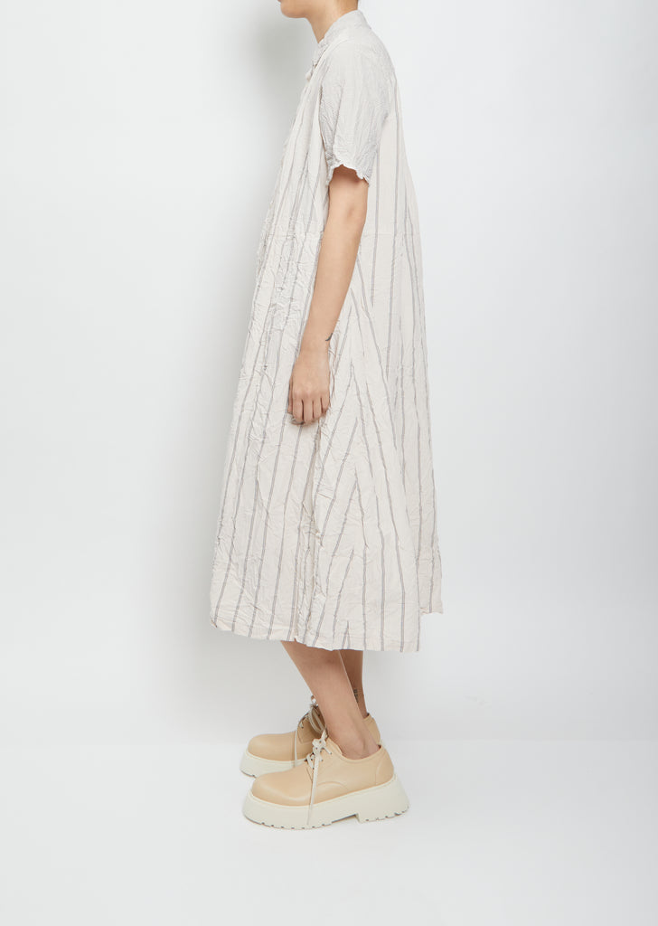 Collar Shirtdress — Pink