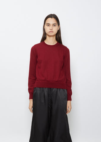 Round Neck Pullover — Rouge