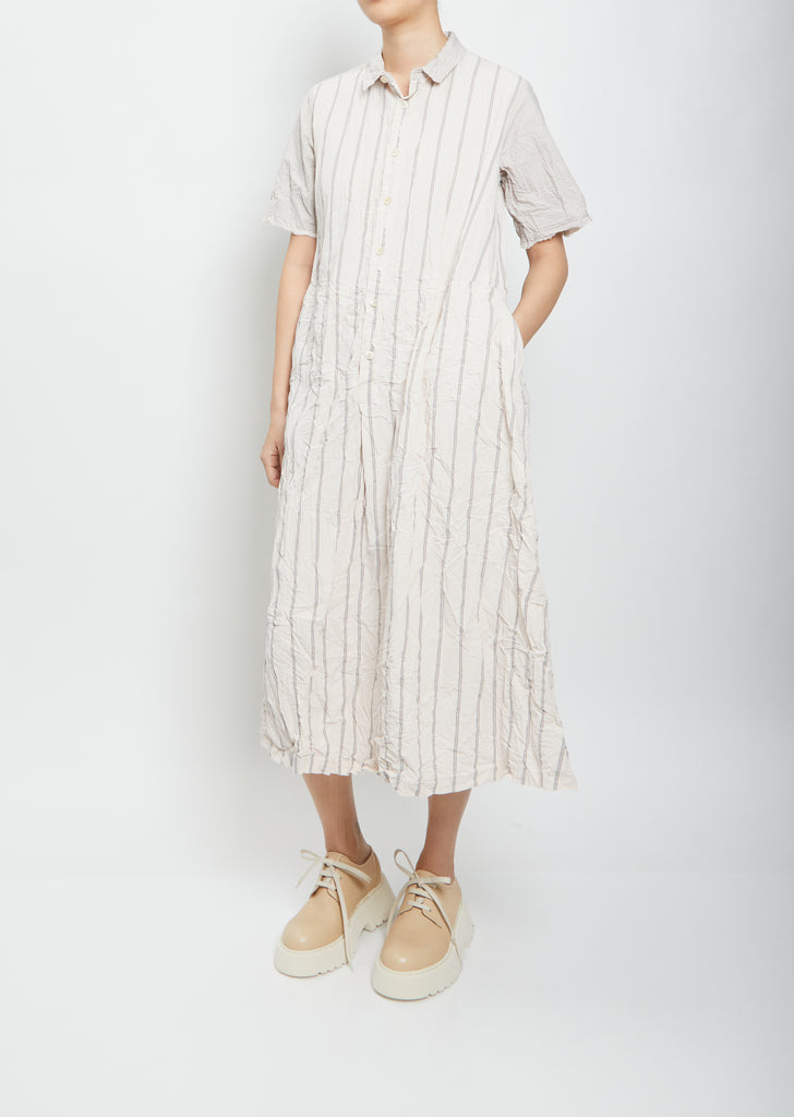 Collar Shirtdress — Pink