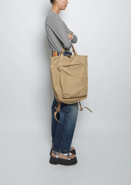 【AMIACALVA】OXFORD BACK PACK Oxford 2 Way Backpack — Beige – La Garçonne