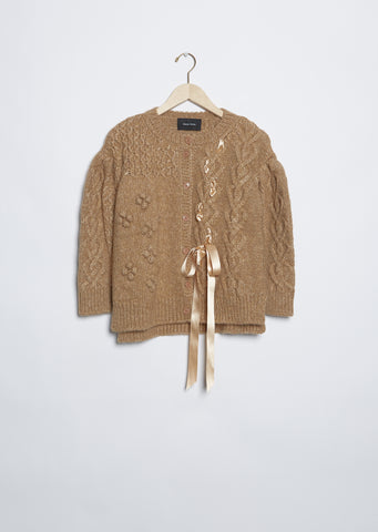 Shrunken Long Sleeve Cardigan
