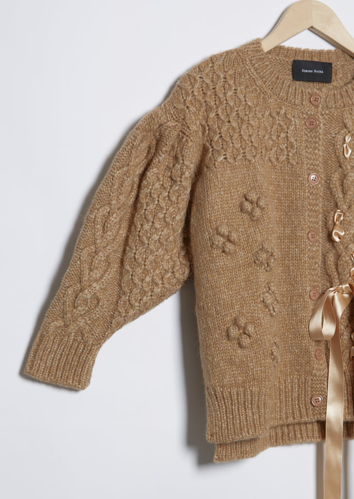 Shrunken Long Sleeve Cardigan